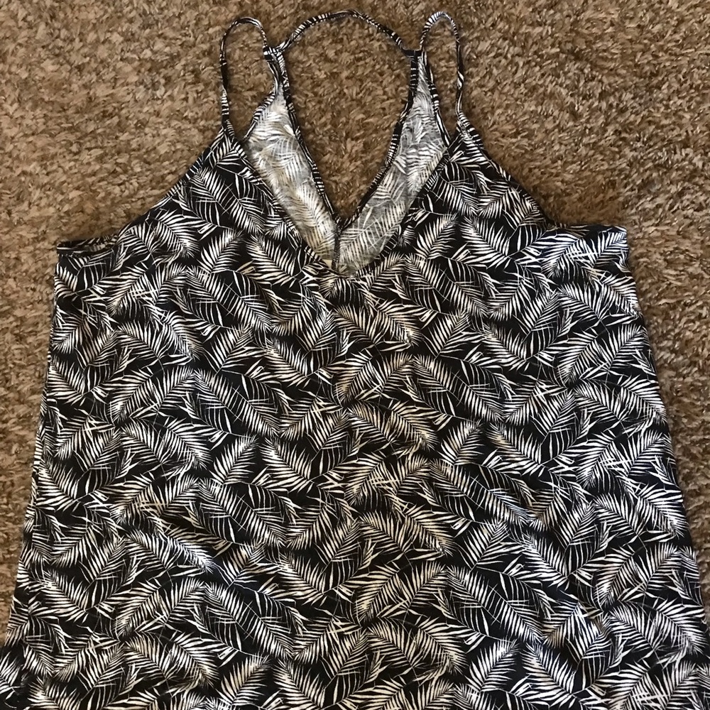 Tank top, XL, black and white